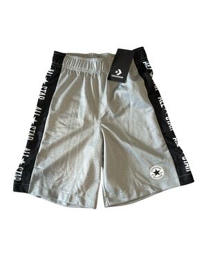 Converse All Star Boys Size Small Athletic Shorts Color-Gray Wolfe Pockets